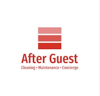 a logo for after guest cleaning maintenance